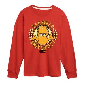 Boys' - Garfield - University Long Sleeve Graphic T-Shirt - 1 of 4