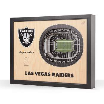 NFL Las Vegas Raiders 25-Layer StadiumViews 3D Wall Art