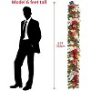 GAOMON Garland Christmas Decorations - 6 Ft Lighted Garland with 20 Waterproof LED Lights for Mantle, Stairs, Railing - 4 of 4