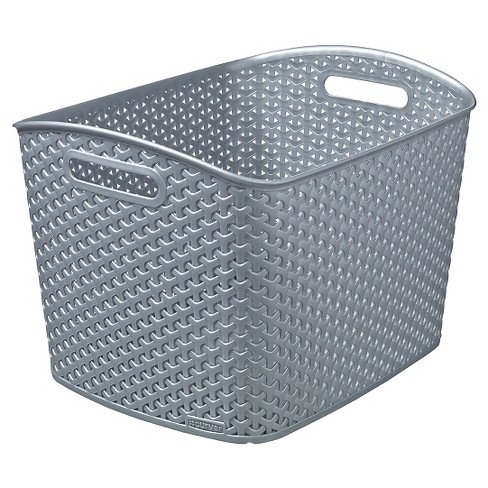 Y Weave Extra Large Storage Bin - Earth Gray - Room Essentials™ : Target