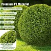 Resenkos 2-Pack 20-Inch Artificial Topiary Ball Set, UV Protected for Outdoor Use, Green - 4 of 4