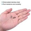 Unique Bargains Stainless Steel Quick Lock Design Swivel Connector Fishing Snaps 100 Pcs - 4 of 4