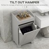 Munora 15.5" White Compact Laundry Storage Cabinet - Tilt-Out Hamper with Tabletop & 66 lbs Capacity - 4 of 4