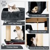 Modern Multicoloured 600GSM Soft Plush Cat Tree Pet Tower with Top Perch and Hanging Ball - 4 of 4