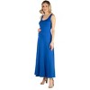 Maternity Slim fit A-Line Sleeveless Maxi Dress - 24seven Comfort Apparel™ - 2 of 4