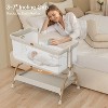 3-in-1 Baby Bassinet Bedside Sleeper with Mattress and Soft, Breathable Sheet, Full-Mesh Sides - 2 of 4