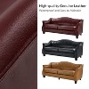 Bruno 78.75" Wide Genuine Leather Sofa with Solid Tapered Wood Legs|ARTFUL LIVING DESIGN - 3 of 4