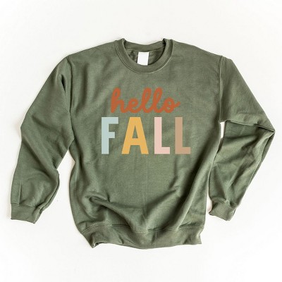 Simply Sage Market Women's Graphic Sweatshirt Hello Fall Colorful