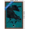 Trends International NHL San Jose Sharks - Logo 25 Framed Wall Poster Prints - 3 of 4