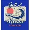 Gulf of Mexico Forever Sunset Wave Youth Long Sleee Hoodie - 2 of 2