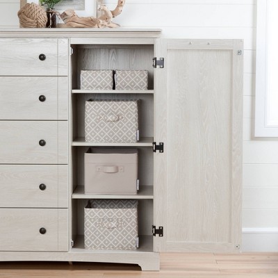 Winter Oak Cottage 5-Drawer Combo Dresser