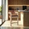 Meridian Furniture,Sacha Cognac Velvet Stool - 2 of 4