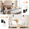 Whizmax Bathroom Vanity Light Wall Sconces Black Bathroom Light Fixtures, Metal Sconces Wall Lighting with Clear Glass Shade, for Living Room,2 pcs - 4 of 4