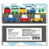 Big Dot of Happiness Cars, Trains, and Airplanes - Candy Bar Wrapper Transportation Birthday Party Favors - Set of 24 - 2 of 4