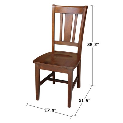 Elegant Espresso Solid Wood Desk and Chair Set with Spacious Drawer