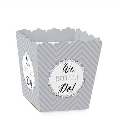 Big Dot of Happiness We Still Do - Party Mini Favor Boxes - 25th Wedding Anniversary Party Treat Candy Boxes - Set of 12