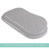 Ely's & Co. Baby Fitted Quilted Sheet with Heat Protection 100% Combed Jersey Cotton Grey 1 Pack - 4 of 4