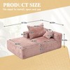 CAVINAS 2-Seat Combination Sofa Exquisite Fabric Upholstered Comfortable Flexible and Changeable Sofa Couch with Pillows - 3 of 4