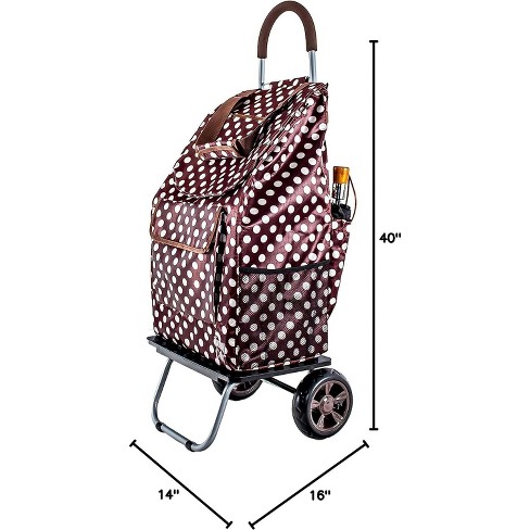 Trolley dolly purple discount shopping grocery foldable cart