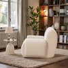 Mshliw Chenille Upholstered Armchair with Deep Seat, Single Sofa, Full Foam Cushion, Ergonomic Support and No-Assembly Design for Living Room - 4 of 4