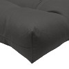Habitat Tufted Ultra Soft Comfortable Chair Pad Pack of 2 Each 15" X 15" Black - 3 of 4
