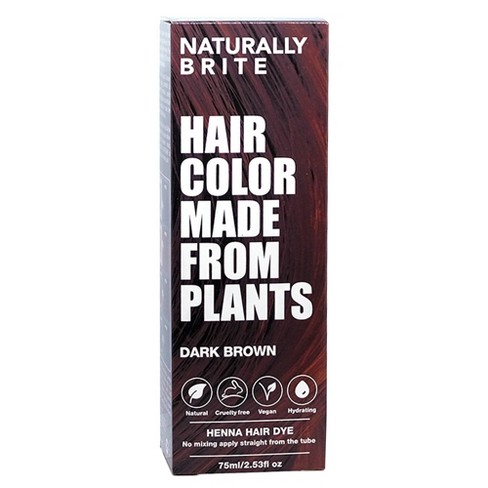 Brite Naturally Henna Hair Dye Dark Brown  Fl Oz : Target