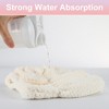 Unique Bargains Women's Hair Drying Towel Beige Brown 2 Pcs - 4 of 4