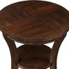 HDZNVF Wood Round End Table - 4 of 4
