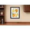 HomeRoots Citrus Orange Botanical Black Framed Print Wall Art - 2 of 4