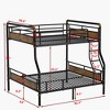 ALEXOUN Bunk Bed,Industrial Detachable Bunked Frame Convertible Twin Bunk Beds into 2 Individual Bed for Kids,Adults,Space-Saving - 3 of 4