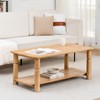 MH London Lainey Rectangle Transitional Solid Wood Coffee Table For Living Room - 2 of 4