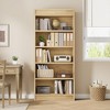 GustoWave 5 Tier Farmhouse Bookcase w/Display Rack & Fluted Design - 2 of 4