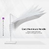 PURPLE LEAF Outdoor Modern Pergola Retractable Roof Aluminum Frame with Sun Shade Canopy Patio Shelter for Garden Yard Deck - 3 of 4