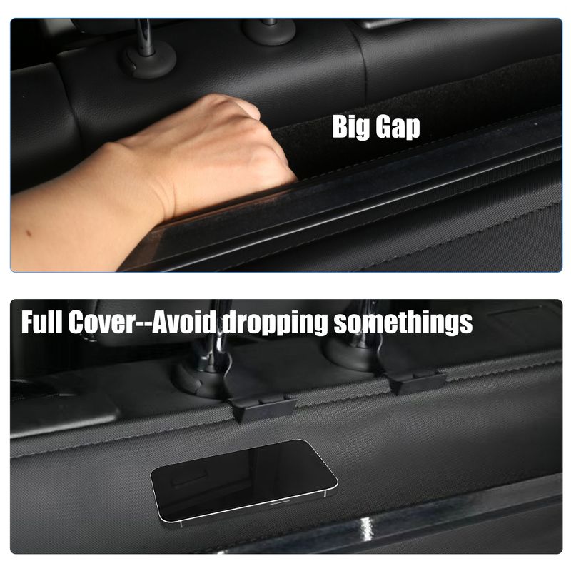 Unique Bargains Retractable Cargo Cover for Jeep Grand Cherokee SUV Rear Trunk Shielding Shade Black, 5 of 7
