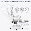 Acekool Mesh Office Chair with Footrest, Ergonomic Desk Chair with Lumbar Support, Adjustable Executive Computer Chair with Wheels (Multiple Colors) - 4 of 4
