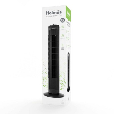 Holmes 29&#34; Oscillating Manual Tower Fan