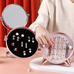 Jewelry Storage Box,Large Capacity Multi-layer Girls Gifts,Home Decoration,For Necklace Bracelet Earrings,0.72*0.62*0.62ft - 1 of 4