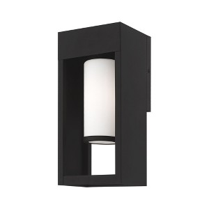 Livex Lighting Bleecker 1 - Light Wall Light in  Black - 1 of 4