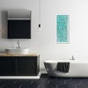 Stupell Industries Bathroom Rules on Turquoise, 13" x 30" - 2 of 4