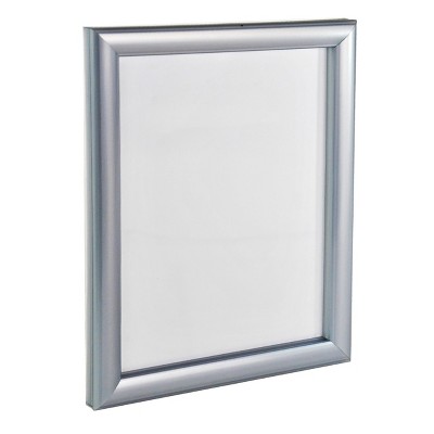 Silver Acrylic Wall Mount Snap Poster Frame 8.5" x 11"