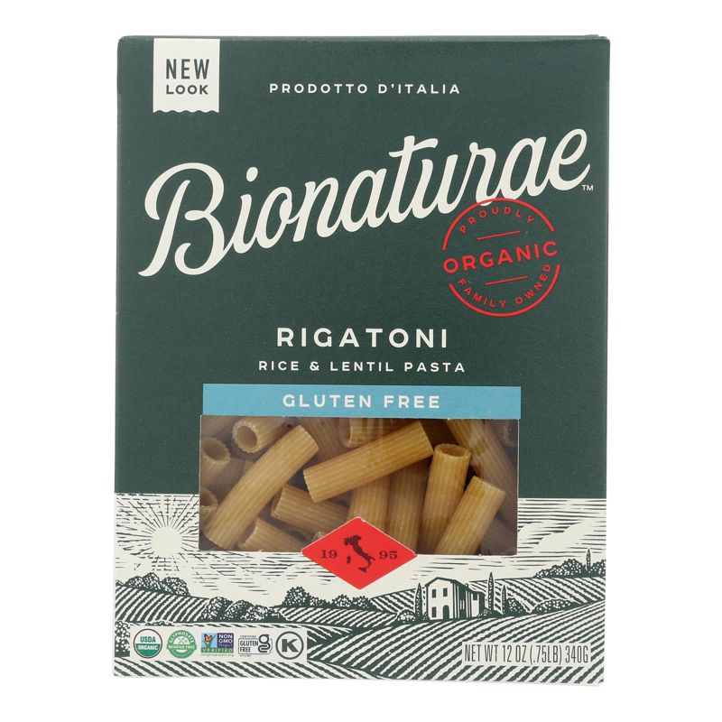 Bionaturae Organic Gluten Free Rigatoni Pasta - Case of 12/12 oz, 2 of 7