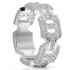 Pompeii3 1 1/4Ct Diamond Ring Men's Lab Created Band in 10k White, Yellow, or Rose Gold - 2 of 4