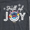 Men's - Lilo and Stitch - Full Of Joy Christmas Short Sleeve Graphic T-Shirt - 2 of 4