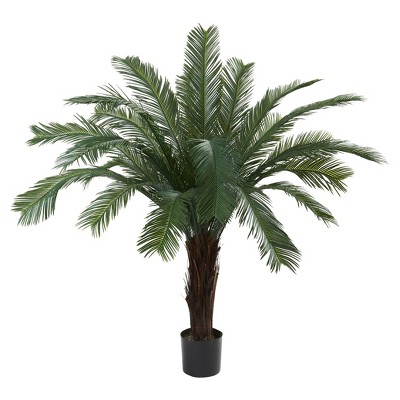 Artificial 5ft Cycas Tree UV Resistant Indoor/Outdoor - Nearly Natural