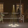 vidaXL Christmas Tree Warm White Copper, PVC Medium Adjustable Armrests - 6 x 2 ft Warm White Straight Shaped LED Lights - 2 of 4