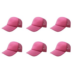 6 Pack Mesh Trucker Hats Breathable and Lightweight for Everyday Wear - 1 of 4
