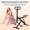 Squat Machine, Squat Trainer - Home 2-in-1 with Adjustable Resistance Band, Foldable Squat Rowing Machine for Full Body Workout - 3 of 4