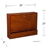 Benwick Wall Mount Laptop Desk - HO8290 - Brown - SEI - 4 of 4
