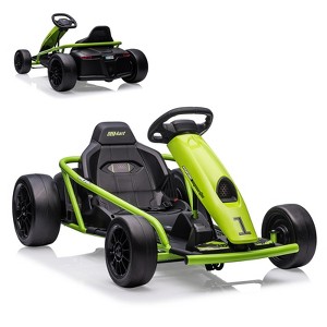 24V Kids Ride On Go Kart - 300W x2 Motor, 8MPH, Drift Function, Slow Start & Seat Belt, 180lb Capacity, Ages 8-12 - 1 of 4