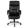 Simple Relax Adjustable Height Office Chair with Padded Armrests in Black - 4 of 4